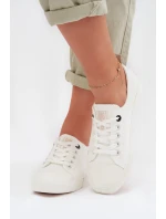 Dámské tenisky z eko kůže Big Star TT274023 Bílé Dámské tenisky z eko kůže Big Star TT274023 Bílé