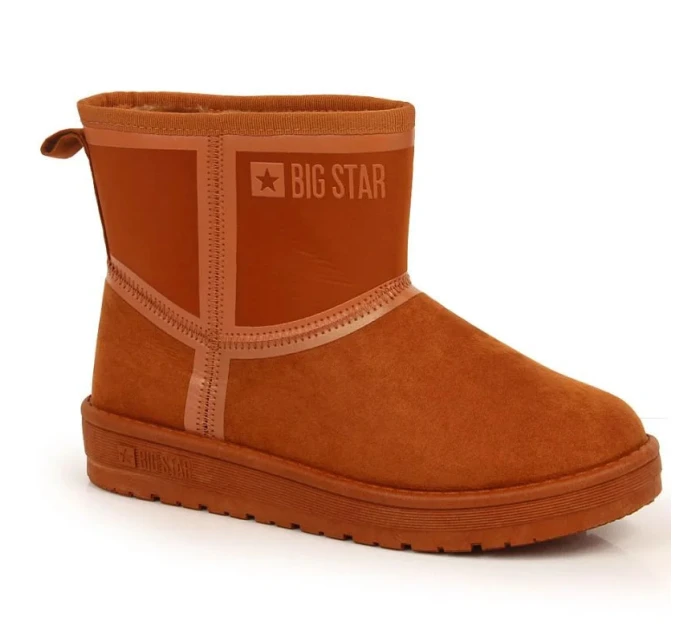 Dámské sněhule na platformě KK274612 Camel - Big Star