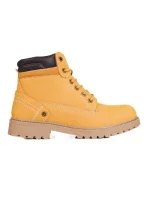 Luxusní dámské hnědé  kotníčkové boty na plochém podpatku