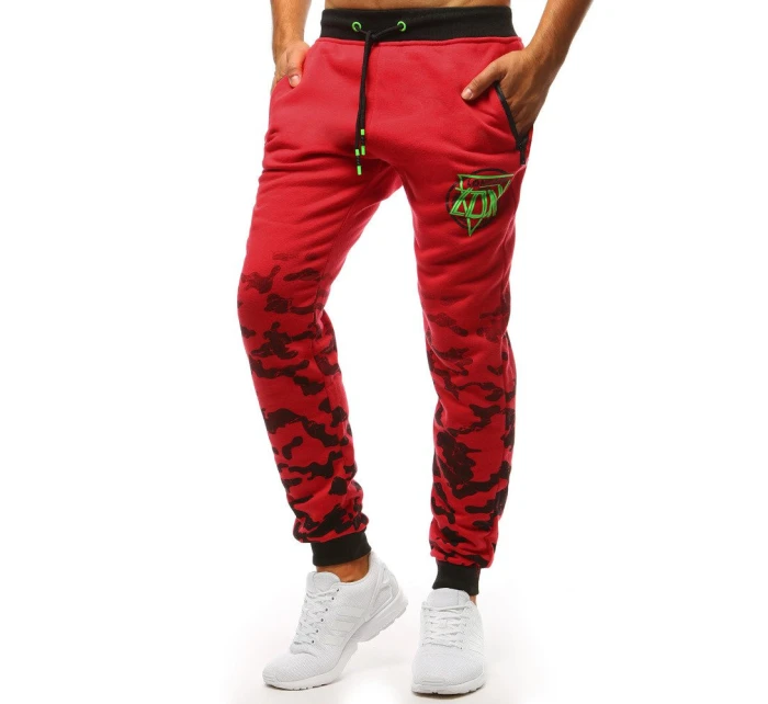 Pánské tepláky červené FashionStreet UX3618 Pánské tepláky červené FashionStreet UX3618