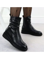 Dámské kozačky na podpatku černé model 21905235 - VINCEZA