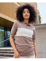 Daiber 8050 Bio polo "Colour-Block" 02.8050 muddy brown/sandstone