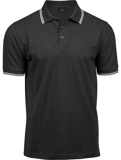 Tee Jays TJ 1407 Pánské elastické piqué polo "Stripe" 18.1407 black/white Tee Jays TJ 1407 Pánské elastické piqué polo "Stripe" 18.1407 black/white