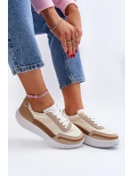 Dámské tenisky na platformě béžové Redala Dámské tenisky na platformě béžové Redala