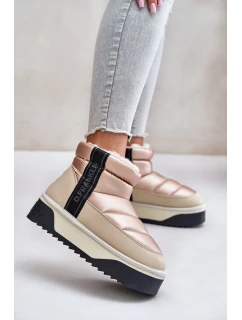 Nízké Sněhule Na Silné Podešvi D.Franklin Béžové DFSH371010