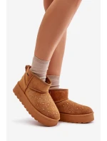 Sněhule se zdobením na platformě Big Star OO274A104 Camel Sněhule se zdobením na platformě Big Star OO274A104 Camel