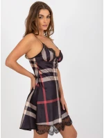 Koszula model 18516483 BR KN 1058 1 czarno beżowy - FPrice