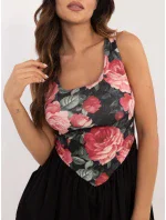 Šaty DHJ SK  černá a růžová model 20556882 - FPrice