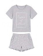 Pyžamo model 17599203 Short Grey - Aruelle