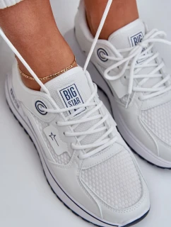 Dámské tenisky Big Star HI-POLY SYSTEM – bílá/námořnická modř