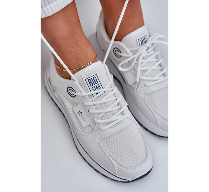 Dámské tenisky Big Star HI-POLY SYSTEM – bílá/námořnická modř