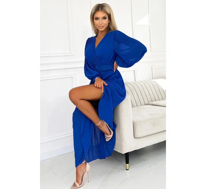 Dámské šaty 414-5 KLARA  Královská modř - NUMOCO