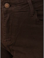 Dámské baggy džíny s vysokým pasem, hnědé, FashionStreet UY3197 Dámské baggy džíny s vysokým pasem, hnědé, FashionStreet UY3197