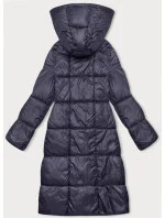 Tmavě modrá dlouhá dámská zimní bunda model 21245936 - W COLLECTION