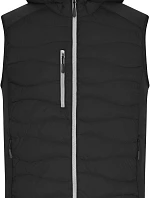 Daiber JN 1328 Pánská strečová fleecová vesta 02.1328 black/black