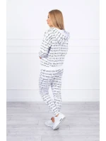 Sada s potiskem bílá