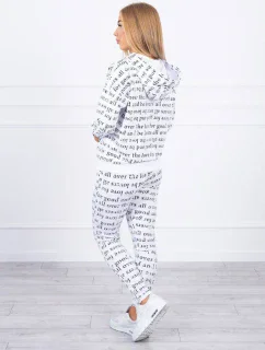 Sada s potiskem bílá