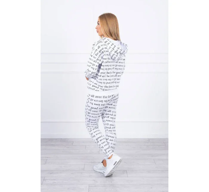 Sada s potiskem bílá