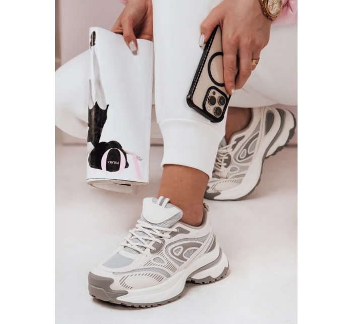 Dámská sportovní obuv na platformě šedá model 21983172 - Dstreet