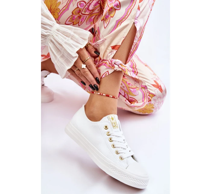 Dámské Klasické Tenisky Bílé a zlatá model 21607873 - EVENTO