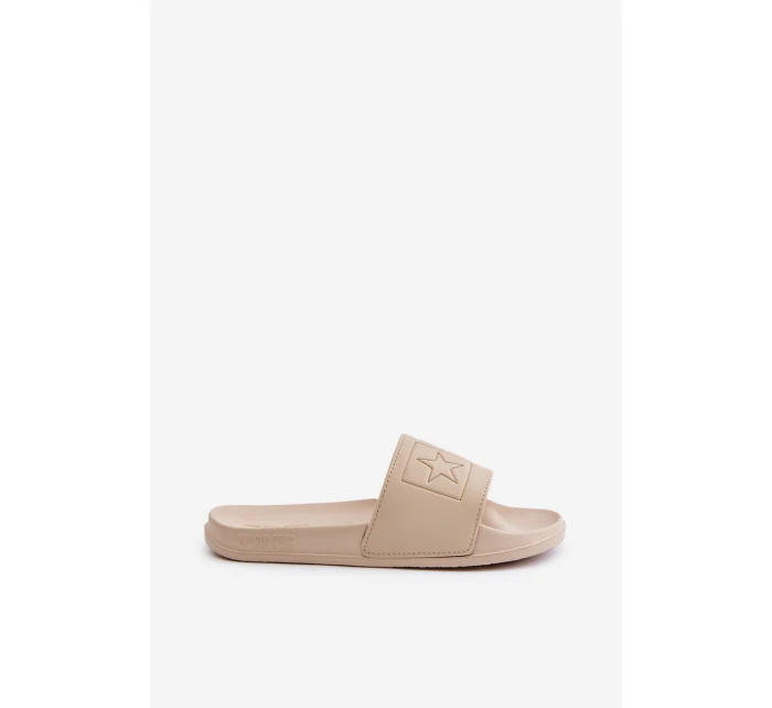 Pěnové Dámské Pantofle Big Star model 21676330 Béžové - Big Star Shoes Pěnové Dámské Pantofle Big Star model 21676330 Béžové - Big Star Shoes