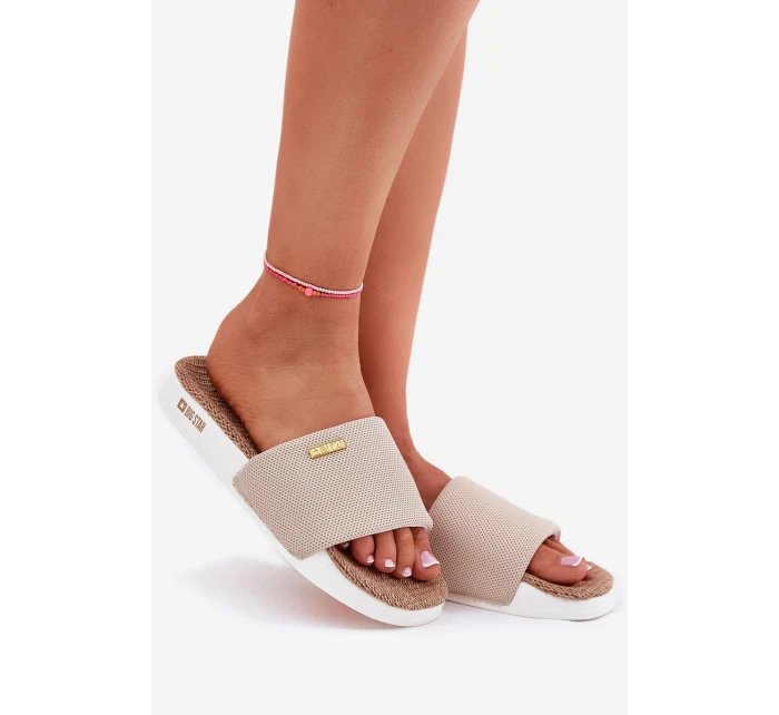 Dámské Pantofle Big Star RR274A102 Béžové Dámské Pantofle Big Star RR274A102 Béžové