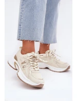 Dámské Tenisky Na Masivní Podešvi Béžové model 21702054 - Boto