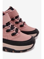 Dětské sněhové boty na suchý zip Big Star model 21706139 Růžové - Big Star Shoes Dětské sněhové boty na suchý zip Big Star model 21706139 Růžové - Big Star Shoes