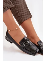 Kožené dámské mokasíny s ozdobným detailem model 22031822 Béžové - D&A