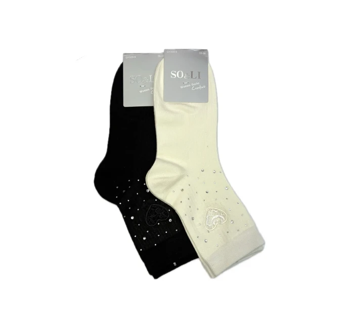 Dámské vzorované ponožky SO&LI model 21478507 060 Zirkony 3542 - WiK