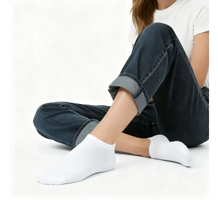 Dámské krátké bambusové ponožky bílé Filippo SD-SO02