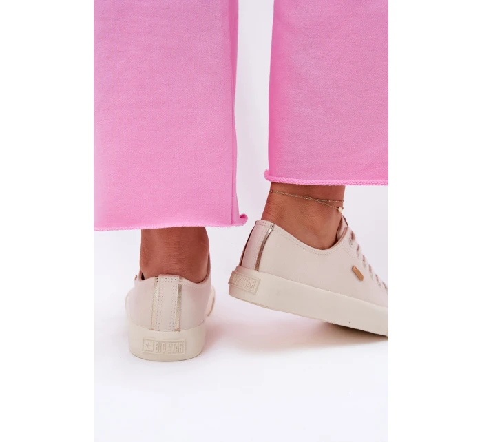 Dámské Textilní Tenisky Big Star model 21692161 Béžové - Big Star Shoes Dámské Textilní Tenisky Big Star model 21692161 Béžové - Big Star Shoes