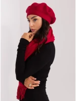 Czapka AT CZ model 21488736 bordowy - FPrice Czapka AT CZ model 21488736 bordowy - FPrice