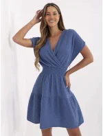 Sukienka MI SK model 21142115 ciemny niebieski - FPrice Sukienka MI SK model 21142115 ciemny niebieski - FPrice