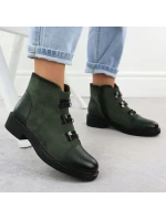 Dámské semišové zateplené boty zelené M.Daszynski SA252-4 Dámské semišové zateplené boty zelené M.Daszynski SA252-4