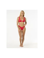 Plavky RIP CURL Premium Surf Hi Leg Skimpy, červené