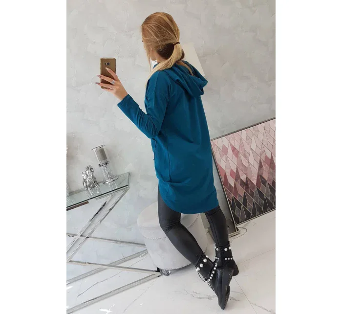 Mikina s dlouhými zády a kapucí Marine