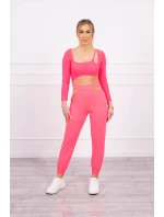 Sada s halenkou top růžová neonová Sada s halenkou top růžová neonová
