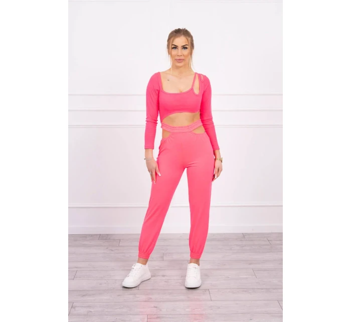 Sada s halenkou top růžová neonová Sada s halenkou top růžová neonová