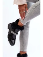 Boty Na Plochém Podpatku A Platformě Černé model 21634045 - S.Barski