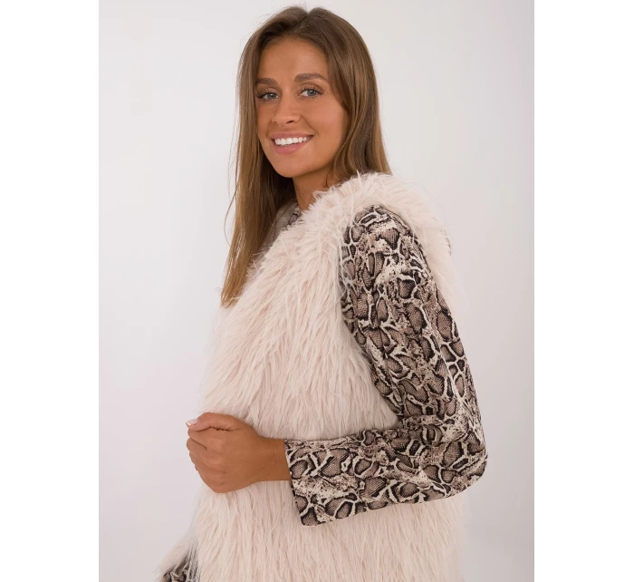 Kamizelka AT KZ jasny beżowy model 20479837 - FPrice Kamizelka AT KZ jasny beżowy model 20479837 - FPrice