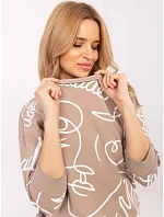 Bluzka RV BZ  ciemny bezowy model 22133146 - FPrice