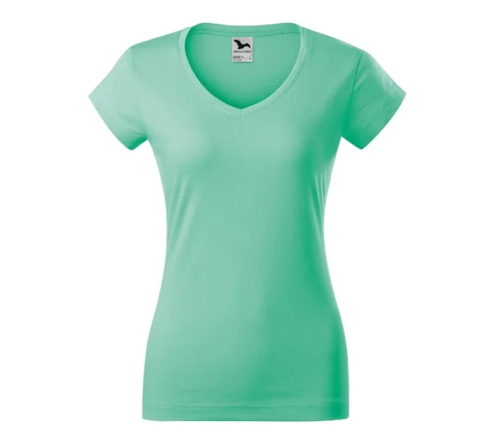 Fit V-neck tričko dámské mátová Fit V-neck tričko dámské mátová