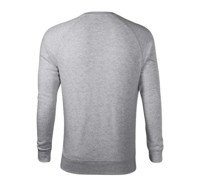 Merger mikina pánská stříbrný melír