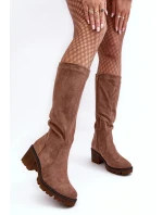 Kozačky  D8130 hnědé - Step in style