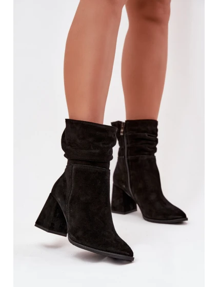 Boty na podpatku model 220193 Step in style Boty na podpatku model 220193 Step in style