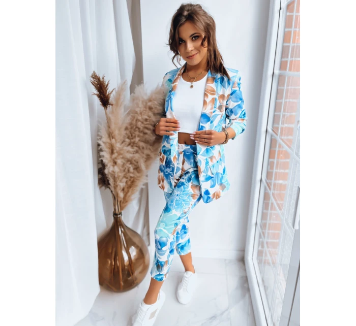 Dámské kalhoty FLOWER GARDEN modré Dstreet model 21969352 - FashionStreet