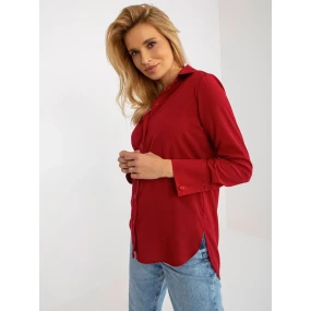 Dámská košile LK KS 508148.12P kaštanová - FPrice