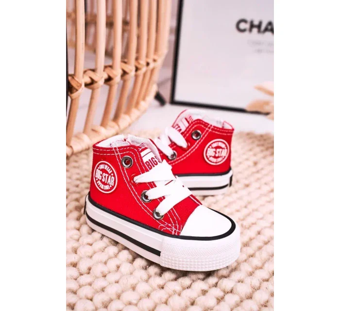 Dětské vysoké tenisky Big Star - červené