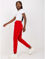 Základní červené jogger kalhoty